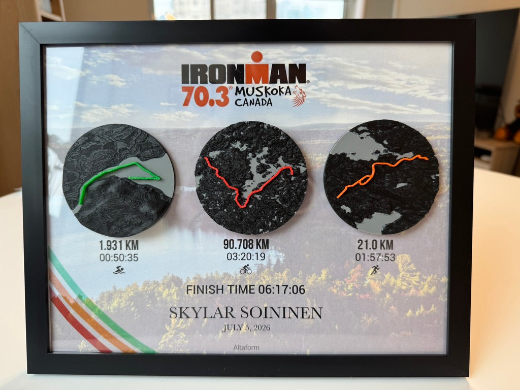 Custom 3D Race Route Artifact | The Race, 8.5×11