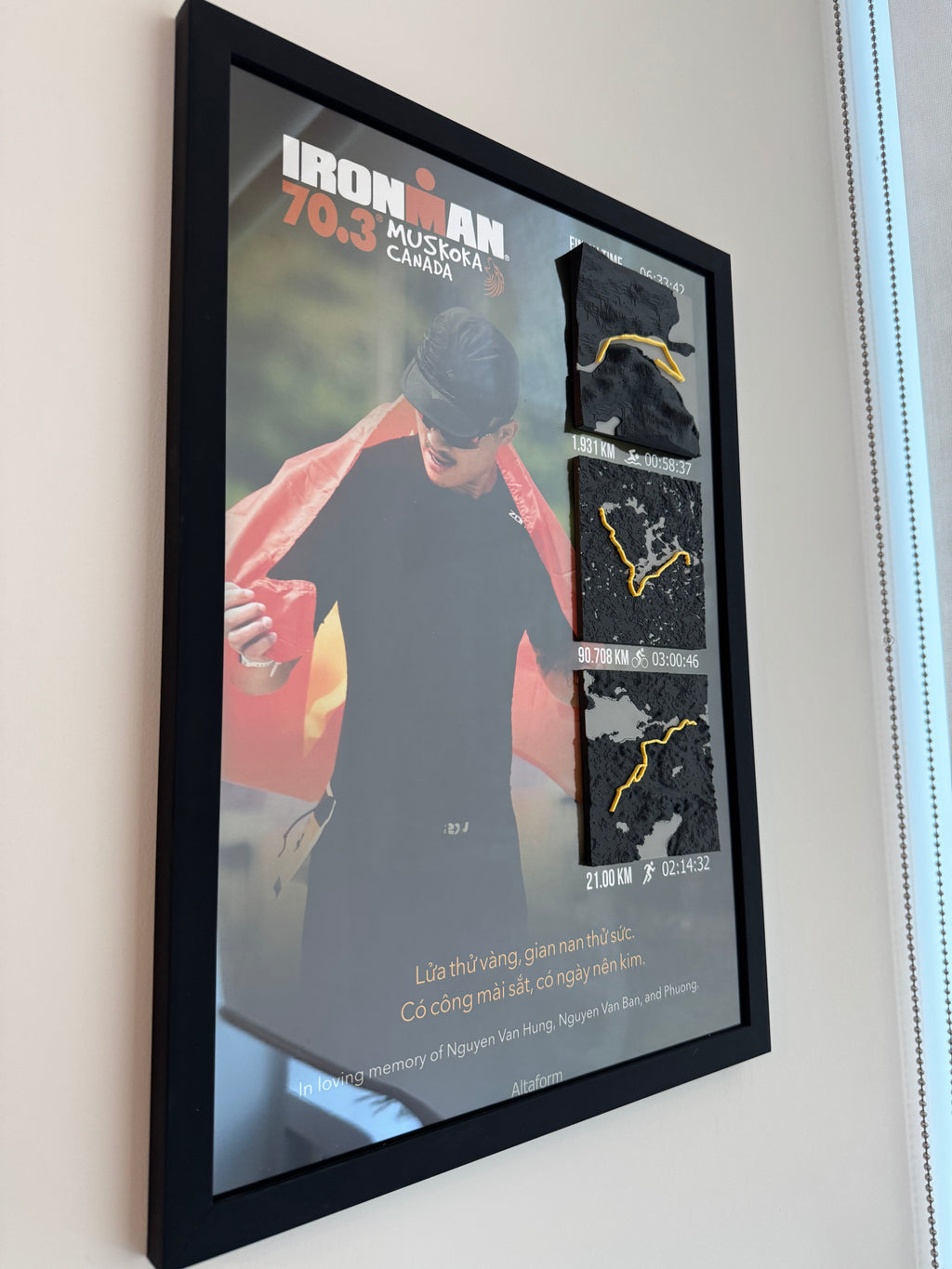 The Milestone | 11x17 Custom Frame with Medal Holder