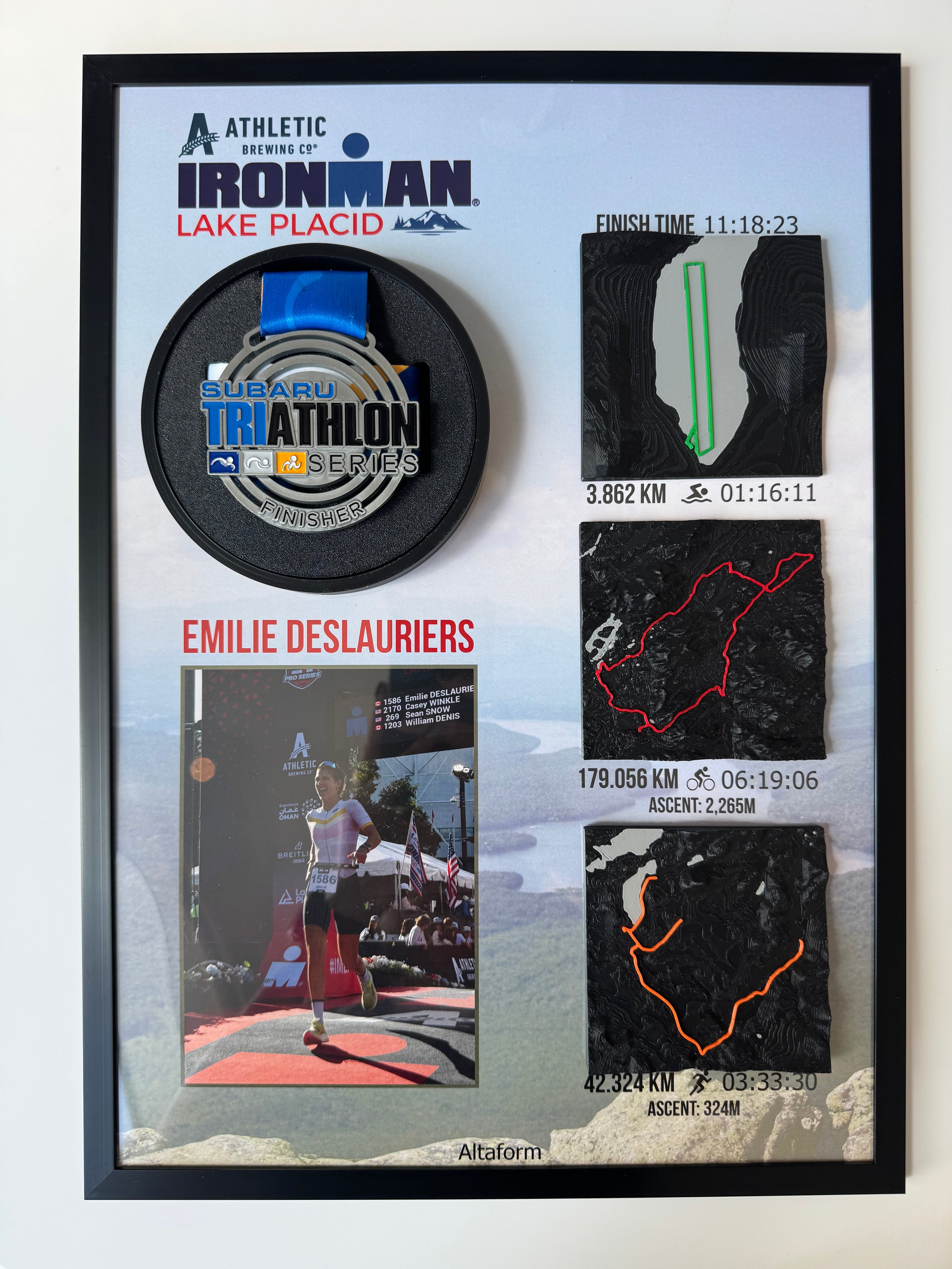 The Milestone | 11x17 Custom Frame with Medal Holder